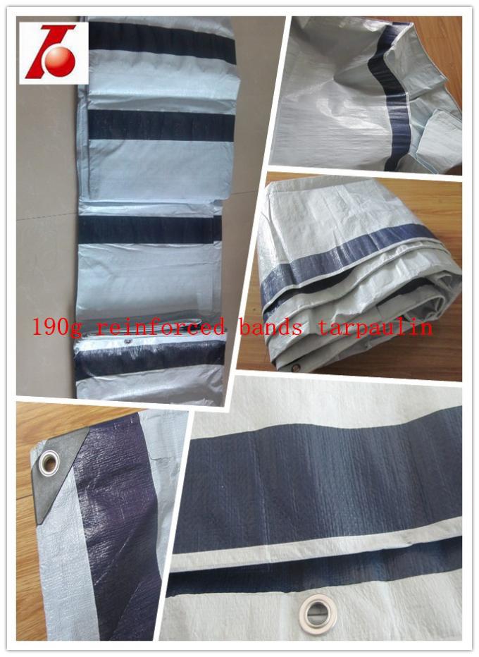 2*100m blue / orange tarpaulin rolls waterproof PE tarpaulin
