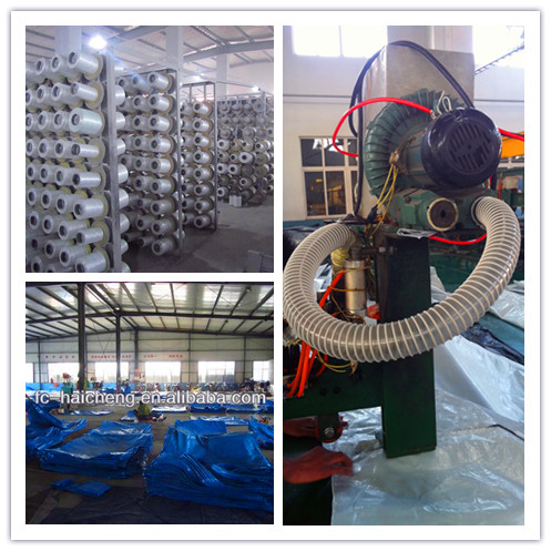 blue/white pe plastic in roll,stripe tarpaulin
