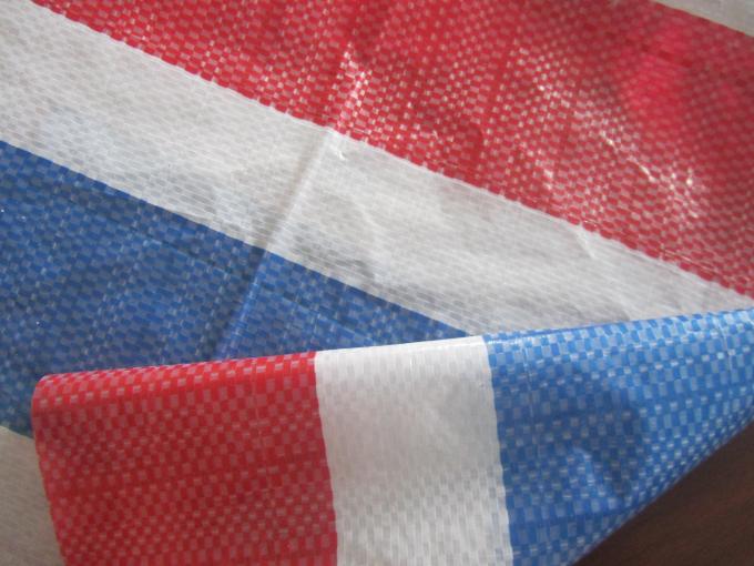 90gs-170gsm blue/ white/red stripe airfreight pe tarpaulin,packing material