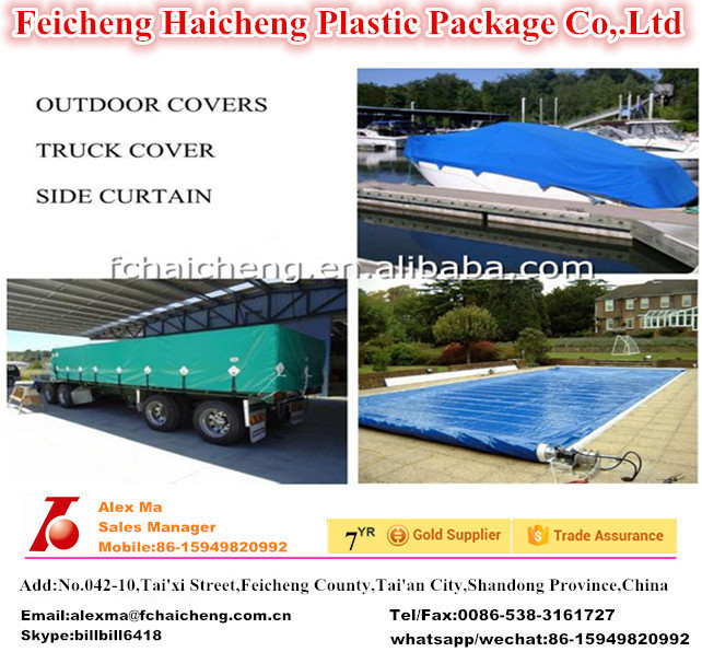 Pitted Surface Waterproof & Fire Retardant PVC Tarpaulin In Rolls for Truck Cover