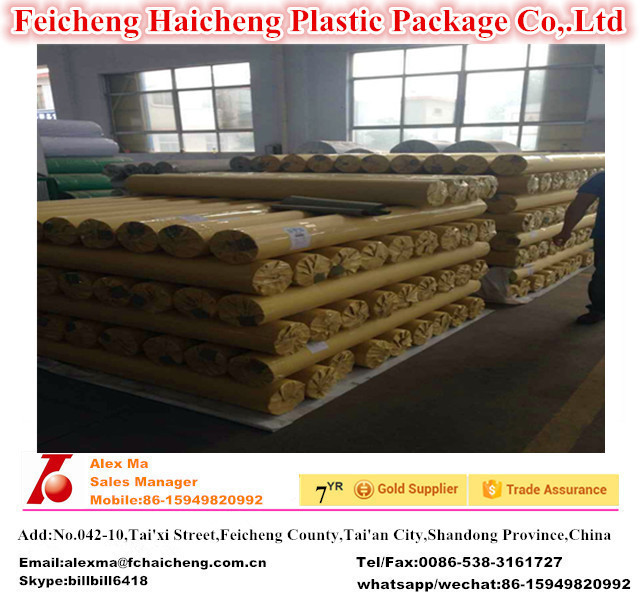 Pitted Surface Waterproof & Fire Retardant PVC Tarpaulin In Rolls for Truck Cover