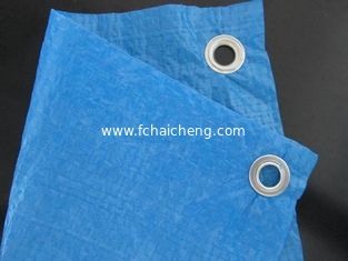 50-55gsm blue  color PE tarpaulin poly tarp with eyelets reinforced