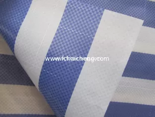 Stripe color waterproof  PE tarpaulin sheet,low price high quality sunshade PE tarpaulin roll