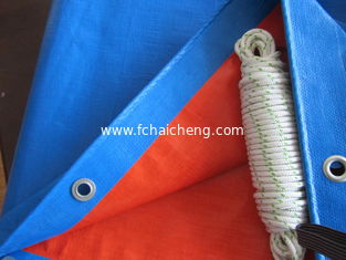 multi-purpose heavy duty blue/orange tarpaulin,custom made tarps