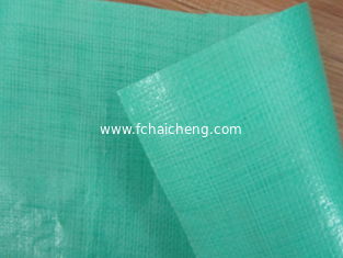 green colour double laminated woven fabric tarp