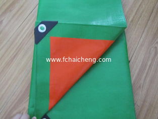 360gsm green/orange extra heavy duty tarpaulin