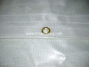 polyester fabric Clear PVC laminated tarpaulin for roofing cover