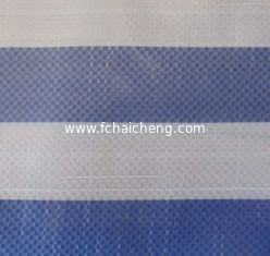 blue/white striped pe tarpaulin, 165gsm virgin material