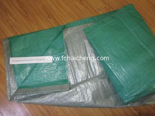 130gsm grey/green color,finished product pe tarp