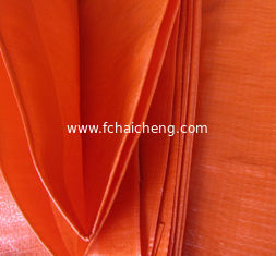 Anti UV Double orange color&amp;100% new material 140grams polyethylene tarps/tarpaulin fabric