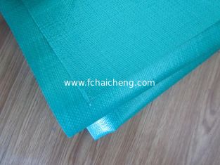 heavy duty / 280gsm / clear mesh fabrci with green color lamination  waterproof pe tarpaul