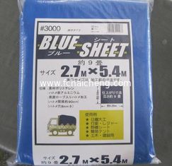 55g blue pe ready made tarpaulin for Japan