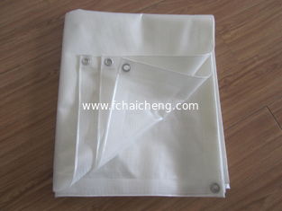 clear mesh waterproof canvas ,pvc mesh fabric