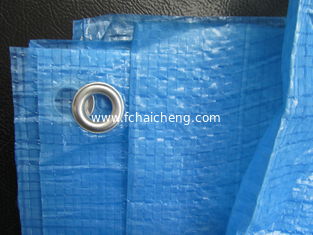 90gsm blue pe arpaulin,hdpe sheeting with grommets