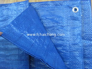 55gsm blue color waterproof woven fabric PE tarpaulin poly tarp