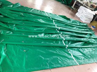 truck cover pvc coated fabric brass eyelet sewing edge 0.45mm thickness