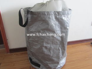 custom made PE tarpaulin garden bag , sewn PE bag