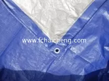 ready made pe tarpaulin with rope and eyelets reinforced