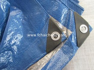 weatherproof protective cover industrial tarp, plastic rope and corner reinforced pe tarp