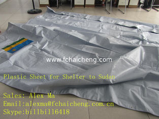 white reinforced tarpaulin sheet family tent