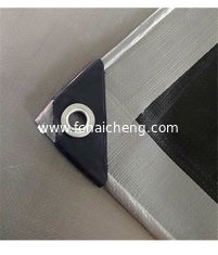 cheap price popular outdoor waterproof black silver color polyethylene tarpaulin tarps cover