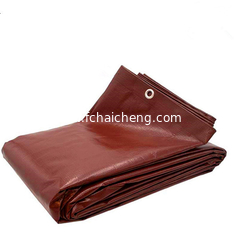 15mil thickness heavy duty ready made brown tarpaulin pe tarpaulin truck cover trailer cover