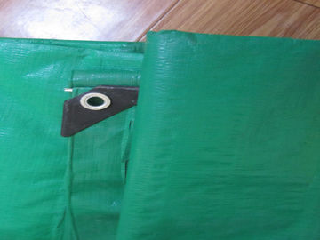 green pe tarpaulin with corner reinforced