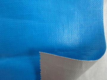 blue /silver laminated heavy duty pe tarpaulin fabric