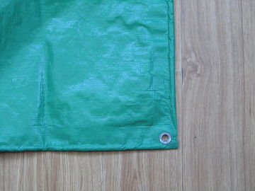 200gsm silver/green canvas tarpaulin