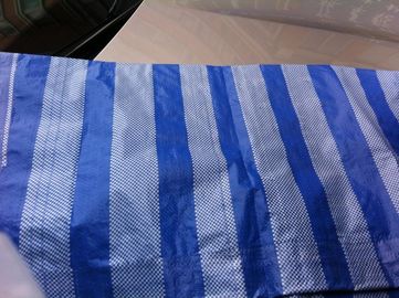 the most popular pe tarpaulin sheet bule white strip