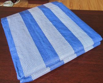 90gsm white-blue pe tarpauiln ,hdpe woven fabric