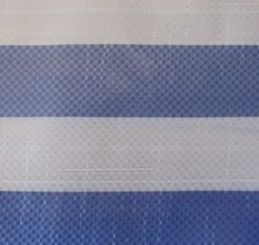 blue/white striped pe tarpaulin, 165gsm virgin material