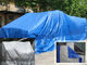ready made with eyelet and pp rope ,temporary shelter pe tarpaulin sheet