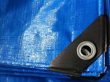 160gsm blue color plastic tarpaulins with matel eyelets reinforced corners