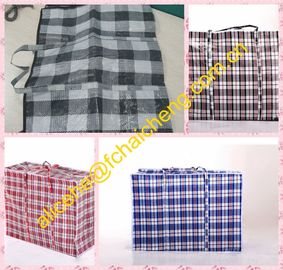 PP Woven fabric material plaid tarpaulin bags/shopper bag material