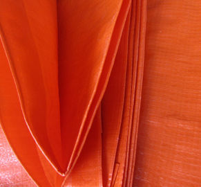 Anti UV Double orange color&amp;100% new material 140grams polyethylene tarps/tarpaulin fabric