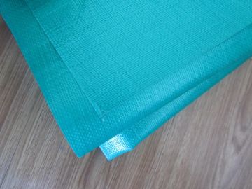 heavy duty / 280gsm / clear mesh fabrci with green color lamination  waterproof pe tarpaul