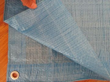 one side lamination waterproof woven fabric HDPE tarpaulin, light weight 50gsm-60gsm poly