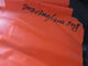 200D*300D /18*12 / 300G/SQ.M / Orange color PVC laminated tarpaulin sheet
