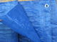 55gsm blue color waterproof woven fabric PE tarpaulin poly tarp