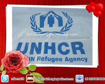 Refugee relief tent tarps,PE shelter tent,UN Refugee agent PE tent tarpaulin