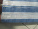 blue white stripe polyethylene tarpaulin