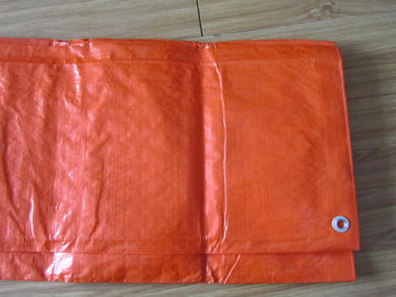 Anti-UV waterproof orange color 140grams polyethylene tarps/tarpaulin fabric