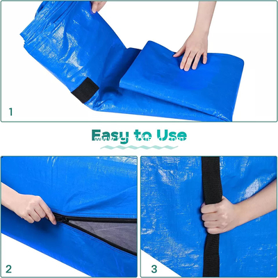 Heavy Duty Tarp Reusable Mattress Storage Bag Easy Carrier Mattress Moving Bag Cover