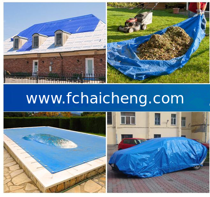 multiple sizes different thickness dark blue waterproof  pe tarpaulin sheet