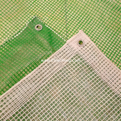 reinforced transparent pe film leno mesh tarpaulin greenhouse leno tarpaulin cover