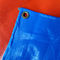 Philippines market 300gsm Waterproof Rainfroof Blue Orange PE Tarpaulin Sheet