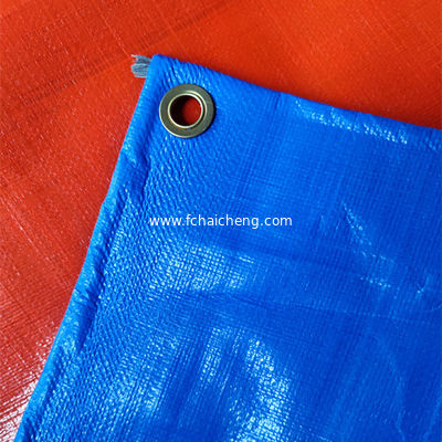 Philippines market 300gsm Waterproof Rainfroof Blue Orange PE Tarpaulin Sheet