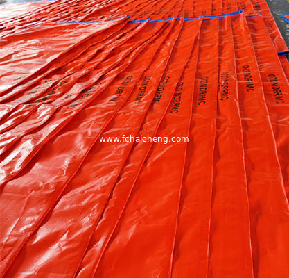 Philippines market 300gsm Waterproof Rainfroof Blue Orange PE Tarpaulin Sheet