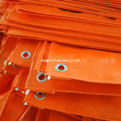 market popular orange color new material waterproof  polyethylene tarps tarpaulin sheet fabric